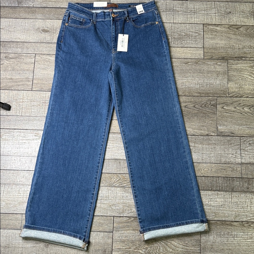 Judy Blue High Rise Medium Wash Vintage Wide Leg Jeans